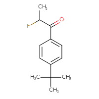Chemical structure of 1-(4-tert-butylphenyl)-2-fluoropropan-1-one - CSSB21103687232