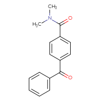 Chemical structure of 4-benzoyl-N,N-dimethylbenzamide - CSSB01072510819