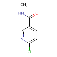 Chemical structure of 6-chloro-N-methylpyridine-3-carboxamide - CSSB00000159860