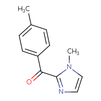 Chemical structure of 1-methyl-2-(4-methylbenzoyl)-1H-imidazole - CSSB00000197751