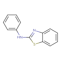 Chemical structure of N-phenyl-1,3-benzothiazol-2-amine - CSSB00000265855