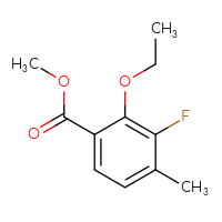 Chemical structure of methyl 2-ethoxy-3-fluoro-4-methylbenzoate - CSSB00135301452