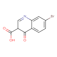 Chemical structure of 7-bromo-4-oxo-3,4-dihydroquinoline-3-carboxylic acid - CSSB00103168236