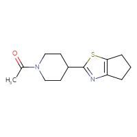 Chemical structure of 1-(4-{4H,5H,6H-cyclopenta[d][1,3]thiazol-2-yl}piperidin-1-yl)ethan-1-one - CSSB01997832784