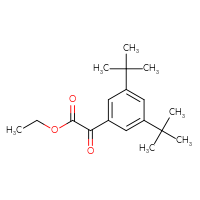 Chemical structure of ethyl 2-(3,5-di-tert-butylphenyl)-2-oxoacetate - CSSB06633780862
