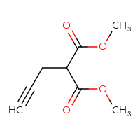 Chemical structure of 1,3-dimethyl 2-(prop-2-yn-1-yl)propanedioate - CSSB00011215055