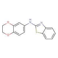 Chemical structure of N-(2,3-dihydro-1,4-benzodioxin-6-yl)-1,3-benzothiazol-2-amine - CSSB00020652173