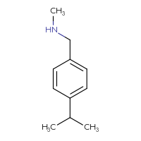 Chemical structure of methyl({[4-(propan-2-yl)phenyl]methyl})amine - CSSB00000184481