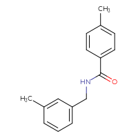 Chemical structure of 4-methyl-N-[(3-methylphenyl)methyl]benzamide - CSSB00046228730