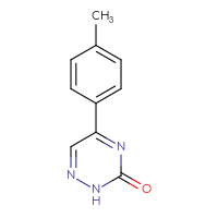 Chemical structure of 5-(4-methylphenyl)-2,3-dihydro-1,2,4-triazin-3-one - CSSB00036792404