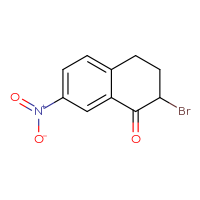 Chemical structure of 2-bromo-7-nitro-1,2,3,4-tetrahydronaphthalen-1-one - CSSB00010245174