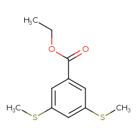 Chemical structure of ethyl 3,5-bis(methylsulfanyl)benzoate - CSSB06655211891