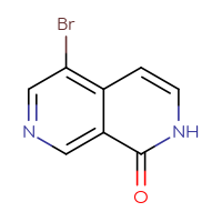 Chemical structure of 5-bromo-1,2-dihydro-2,7-naphthyridin-1-one - CSSB00010134376