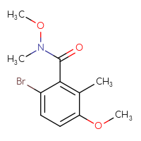 Chemical structure of 6-bromo-N,3-dimethoxy-N,2-dimethylbenzamide - CSSB01045817978