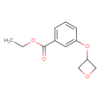 Chemical structure of ethyl 3-(oxetan-3-yloxy)benzoate - CSSB00047733429