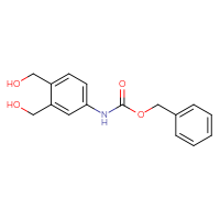Chemical structure of benzyl N-[3,4-bis(hydroxymethyl)phenyl]carbamate - CSSB03496561509