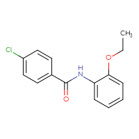 Chemical structure of 4-chloro-N-(2-ethoxyphenyl)benzamide - CSSB00027974467