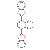 Chemical structure of 2-[4-(1,3-benzoxazol-2-yl)naphthalen-1-yl]-1,3-benzoxazole - CSSB00000067500