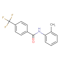 Chemical structure of N-(2-methylphenyl)-4-(trifluoromethyl)benzamide - CSSB00026302145