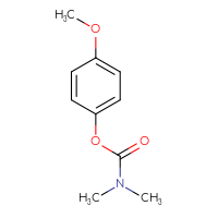Chemical structure of 4-methoxyphenyl N,N-dimethylcarbamate - CSSB00009832283