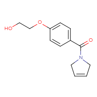 Chemical structure of 2-[4-(2,5-dihydro-1H-pyrrole-1-carbonyl)phenoxy]ethan-1-ol - CSSB01621767515