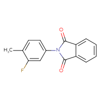 Chemical structure of 2-(3-fluoro-4-methylphenyl)-2,3-dihydro-1H-isoindole-1,3-dione - CSSB00020585666