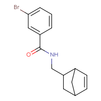 Chemical structure of N-({bicyclo[2.2.1]hept-5-en-2-yl}methyl)-3-bromobenzamide - CSSB01027221673