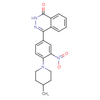 Chemical structure of 4-[4-(4-methylpiperidin-1-yl)-3-nitrophenyl]-1,2-dihydrophthalazin-1-one - CSSB00025734096