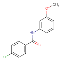 Chemical structure of 4-chloro-N-(3-methoxyphenyl)benzamide - CSSB00026304748