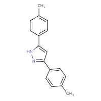 Chemical structure of 3,5-bis(4-methylphenyl)-1H-pyrazole - CSSB00015198204