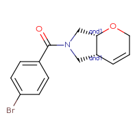 Chemical structure of rac-(4aR,7aR)-6-(4-bromobenzoyl)-2H,4aH,5H,6H,7H,7aH-pyrano[2,3-c]pyrrole - CSSB03613465460