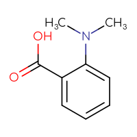 Chemical structure of 2-(dimethylamino)benzoic acid - CSSB00011218752