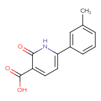 Chemical structure of 6-(3-methylphenyl)-2-oxo-1,2-dihydropyridine-3-carboxylic acid - CSSB00000336881