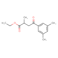Chemical structure of ethyl 4-(3,5-dimethylphenyl)-2-methyl-4-oxobutanoate - CSSB00020572297
