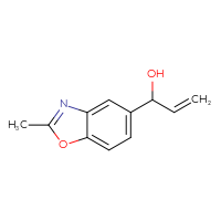 Chemical structure of 1-(2-methyl-1,3-benzoxazol-5-yl)prop-2-en-1-ol - CSSB00010912893