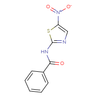 Chemical structure of N-(5-nitro-1,3-thiazol-2-yl)benzamide - CSSB00025733217