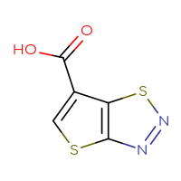Chemical structure of thieno[2,3-d][1,2,3]thiadiazole-6-carboxylic acid - CSSB00000081965