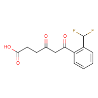 Chemical structure of 6-[2-(difluoromethyl)phenyl]-4,6-dioxohexanoic acid - CSSB21432511960
