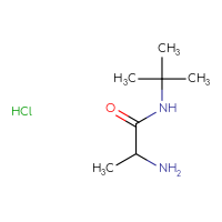 Chemical structure of 2-amino-N-tert-butylpropanamide hydrochloride - CSSB00000745078