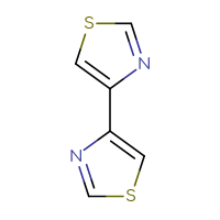 Chemical structure of 4-(1,3-thiazol-4-yl)-1,3-thiazole - CSSB00014670256