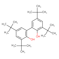 Chemical structure of 3,3',5,5'-tetra-tert-butyl-[1,1'-biphenyl]-2,2'-diol - CSSB00020575806