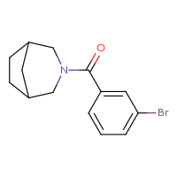 Chemical structure of 3-(3-bromobenzoyl)-3-azabicyclo[3.2.1]octane - CSSB00022685384