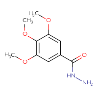 Chemical structure of 3,4,5-trimethoxybenzohydrazide - CSSB00000261108