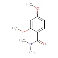 Chemical structure of 2,4-dimethoxy-N,N-dimethylbenzamide - CSSB00000159606