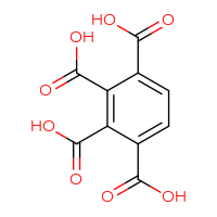 Chemical structure of benzene-1,2,3,4-tetracarboxylic acid - CSSB00016995716