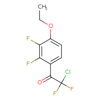 Chemical structure of 2-chloro-1-(4-ethoxy-2,3-difluorophenyl)-2,2-difluoroethan-1-one - CSSB21103685004