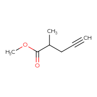 Chemical structure of methyl 2-methylpent-4-ynoate - CSSB00000717373