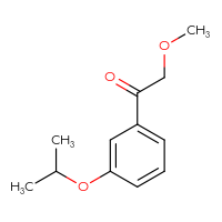 Chemical structure of 2-methoxy-1-[3-(propan-2-yloxy)phenyl]ethan-1-one - CSSB00012360589