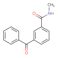 Chemical structure of 3-benzoyl-N-methylbenzamide - CSSB02283618145