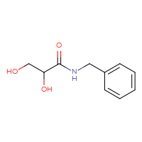 Chemical structure of N-benzyl-2,3-dihydroxypropanamide - CSSB00010496151